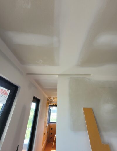 Perfectly done Drywall Installation In entrance. Drywall and taping in a new house.
