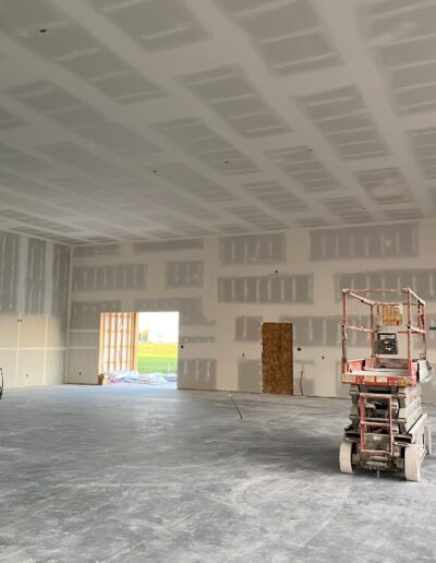 Drywall Installation Perfectly done on ceilings and walls. Drywall and taping in a new house.